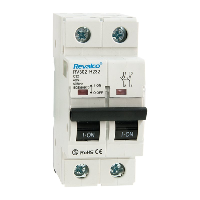 Interruptores de Maniobra Seccionadores Modulares 2P Revalco RV302H