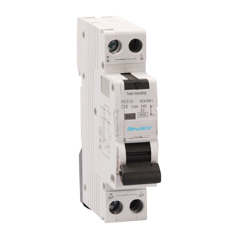 Interruptor Diferencial Combinados 1P + N en un módulo 30mA Revalco RV315