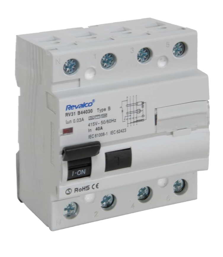 Interruptor Diferencial 4P Curva AC y A Revalco RV31