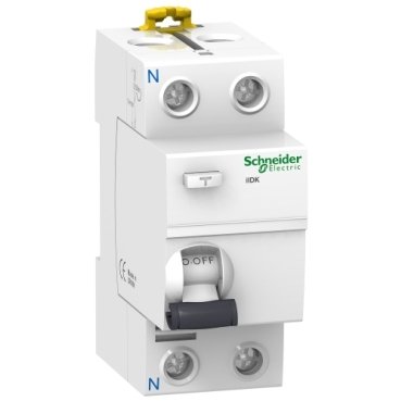 Interruptor diferencial; Acti9 iID; 2P; 30mA; AC; Residencial. Schneider.